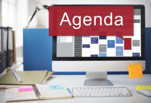Agenda Appointment Goals Information List Plan Concept