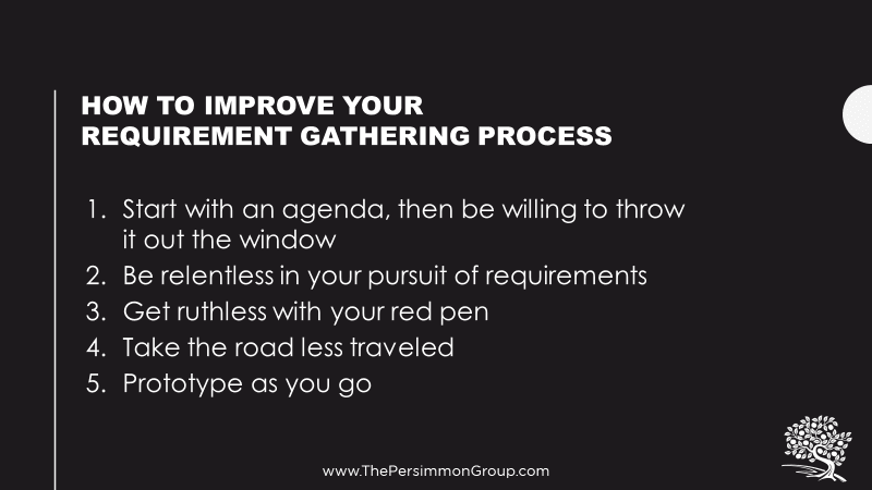 How to improve your requirement gathering process